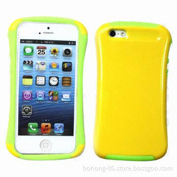 Cases for iPhone 5, Made of PC + TPU Materials, Gorgeous Twin Sets, Variety of Color Selection